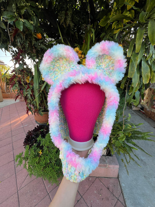 Pastel Bear Hood