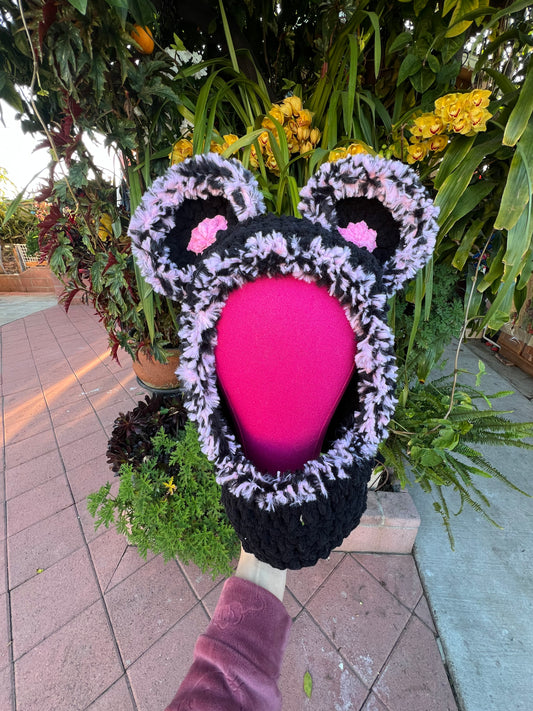 Strawberry Oreo Bear Hood