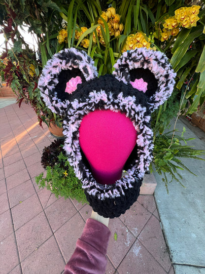 Strawberry Oreo Bear Hood